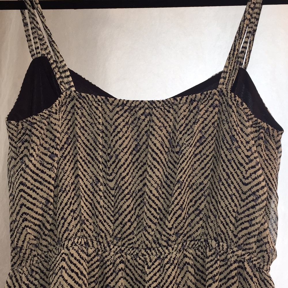 Bebop Medium Navy Geometric Zig Zag Pattern Dress - image 5